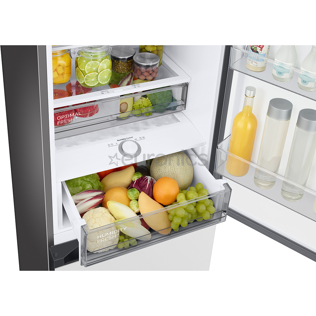 Samsung BeSpoke, 390 L, augstums 203 cm, balta - Ledusskapis