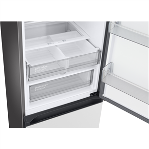 Samsung BeSpoke, 390 L, height 203 cm, white - Refrigerator