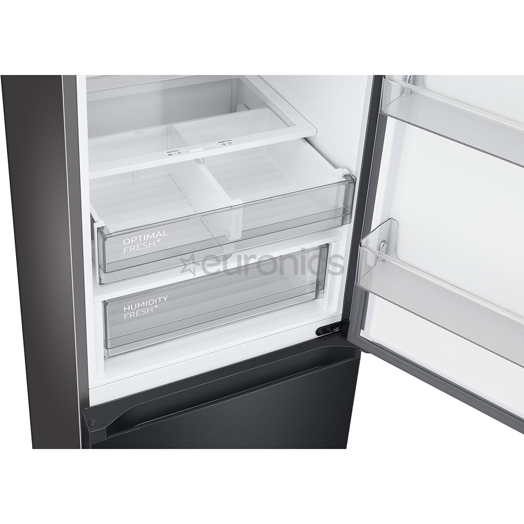 Samsung BeSpoke, height 203 cm, 387 L, black - Refrigerator