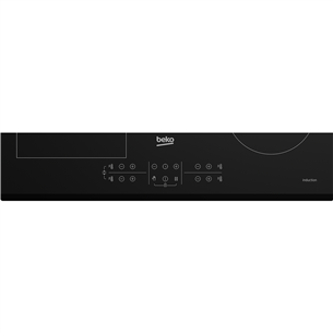 Beko, Beyond, width 58 cm, bevelled edge, black - Built-in Induction Hob