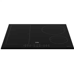 Beko, Beyond, width 58 cm, bevelled edge, black - Built-in Induction Hob