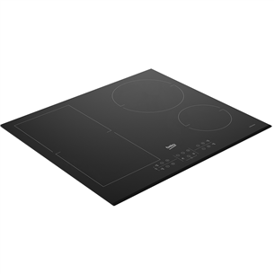 Beko, Beyond, width 58 cm, bevelled edge, black - Built-in Induction Hob