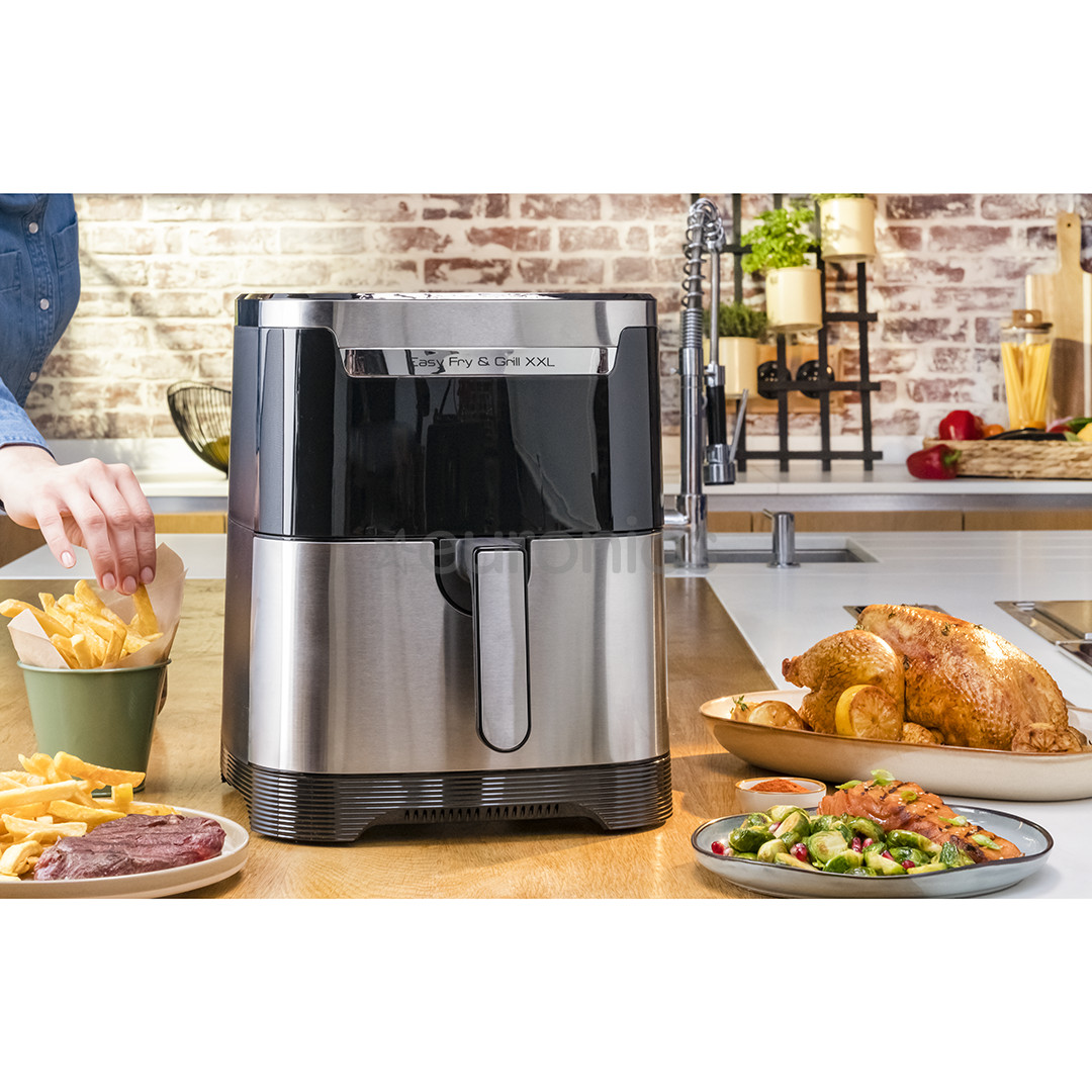 Tefal Easy Fry & Grill XXL, 1830 W, nerūsējošā tērauda - Karstā gaisa friteris
