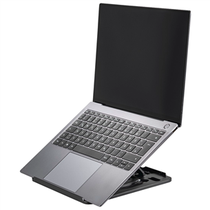 Hama Rotation Notebook Stand, pagriežams par 360°, melna - Portatīvā datora statīvs
