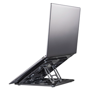 Hama Rotation Notebook Stand, pagriežams par 360°, melna - Portatīvā datora statīvs