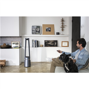 Tefal Eclipse 2in1, 120 м³/ч, серый - Очиститель воздуха и вентилятор