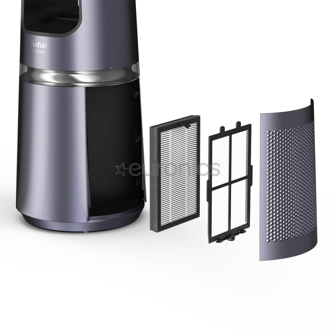 Tefal Eclipse 2in1, 120 м³/ч, серый - Очиститель воздуха и вентилятор