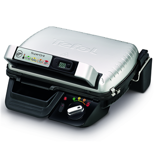 Tefal Supergrill, 2000 W, melna/nerūsējošā tērauda - Elektriskais grils