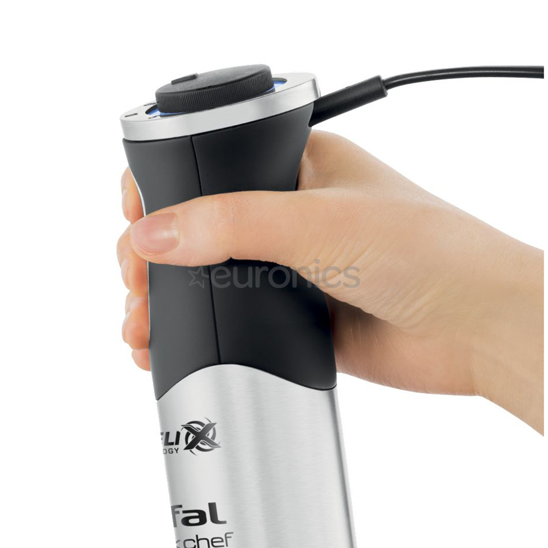 Tefal QuickChef, 1000 W, melna/sudraba - Rokas blenderis