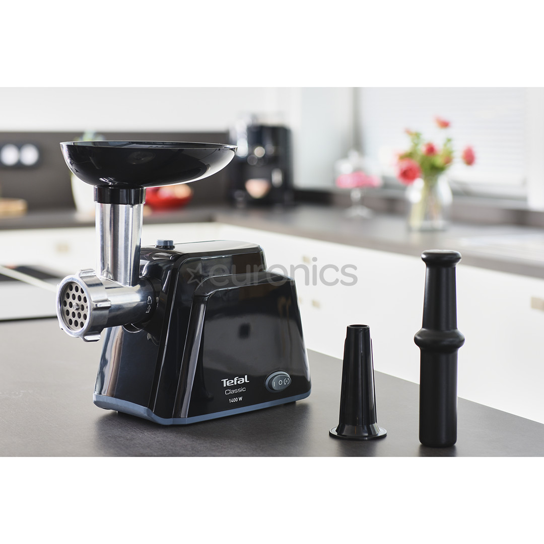 Tefal Classic, 1400 W, melna - Gaļas maļamā mašīna