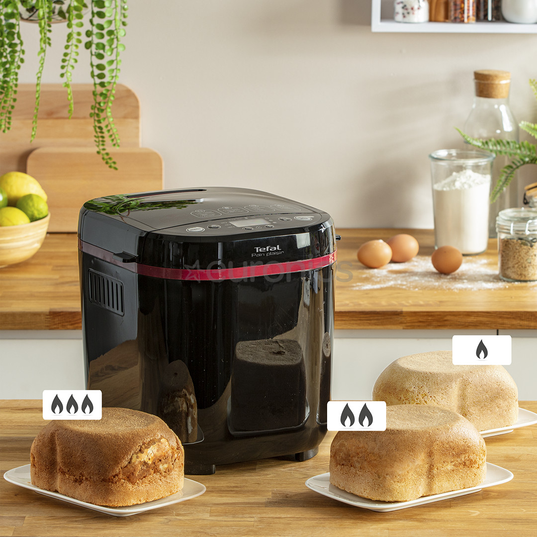 Tefal Pain Plaisir, 700 Вт, черный/красный - Хлебопечка