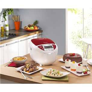 Tefal Fuzzy Logic, 5 L, 750 W, balta/sarkana - Multivārāmais katls