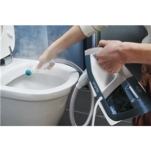 Tefal Clean & Steam Multi, balta/zila/dzeltena - Tvaika tīrītājs/putekļu sūcējs
