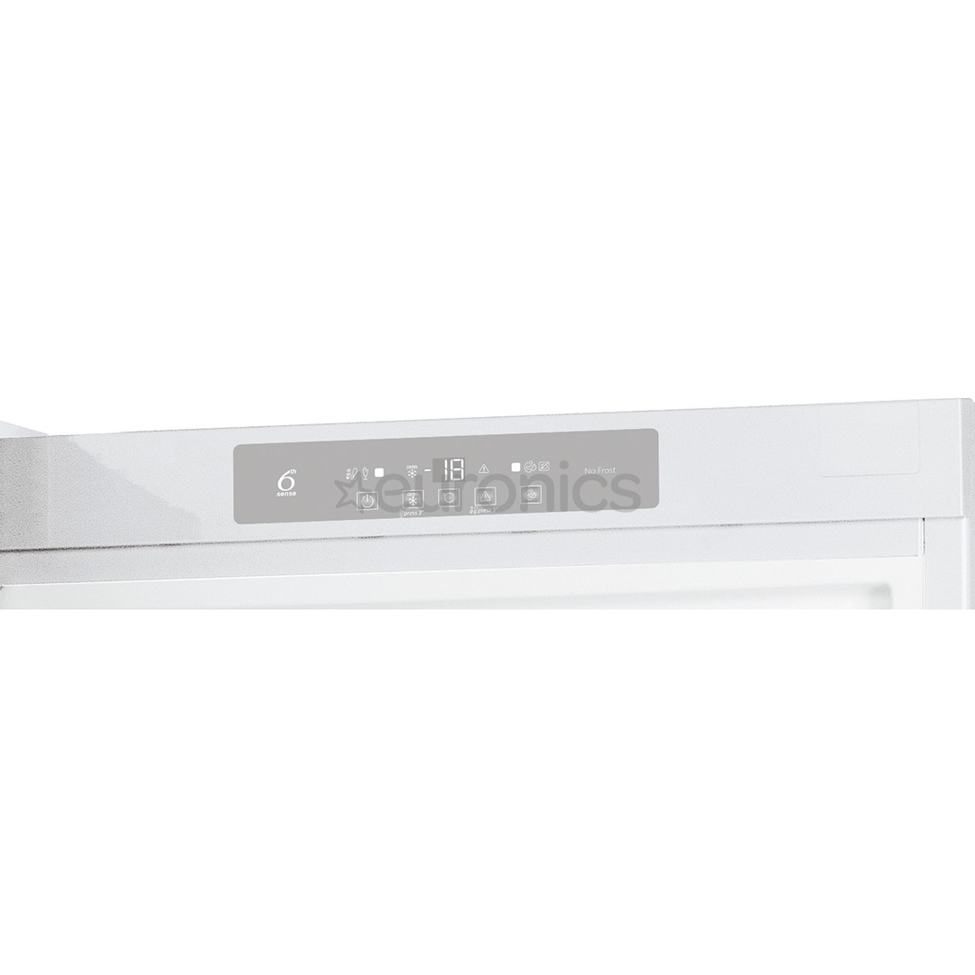 Whirlpool NoFrost, 263 л, высота 188 см, белый - Морозильник