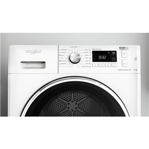 Whirlpool, 9 kg, dziļums 64.9 cm - Veļas žāvētājs