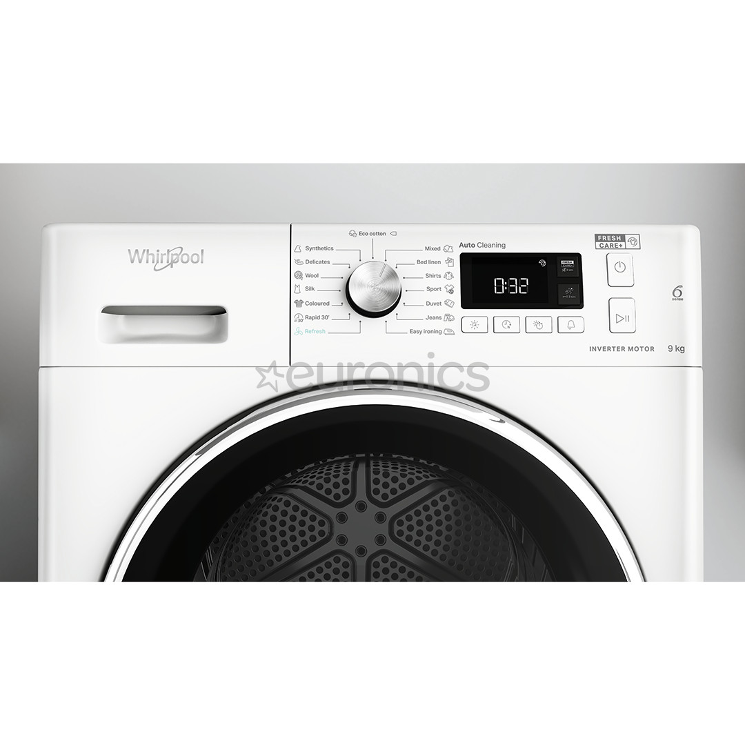 Whirlpool, 9 кг, глубина 64,9 см - Сушильная машина