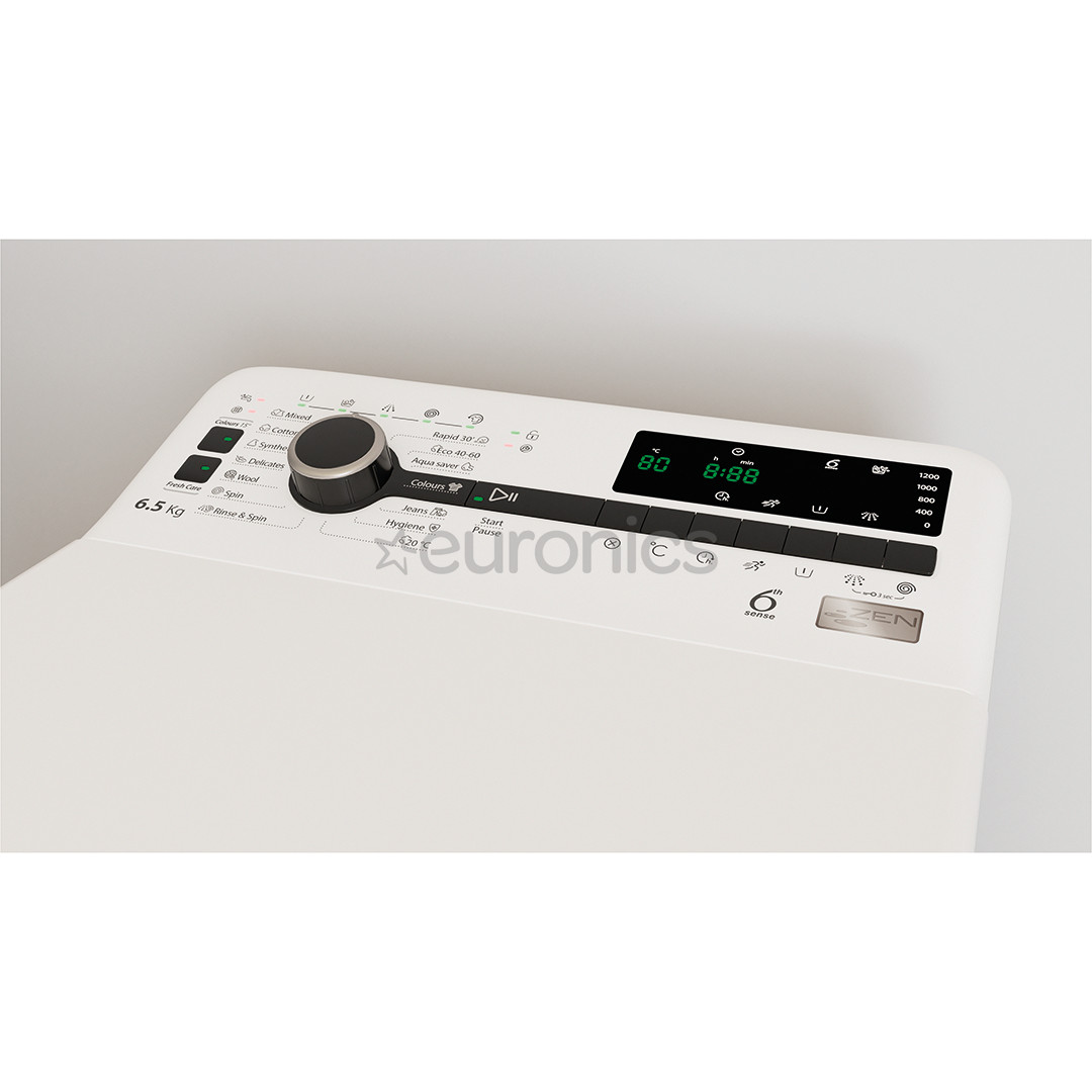 Whirlpool, 6.5 kg, dziļums 60 cm, 1200 apgr/min. - Veļas mazgājamā mašīna ar augšējo ielādi