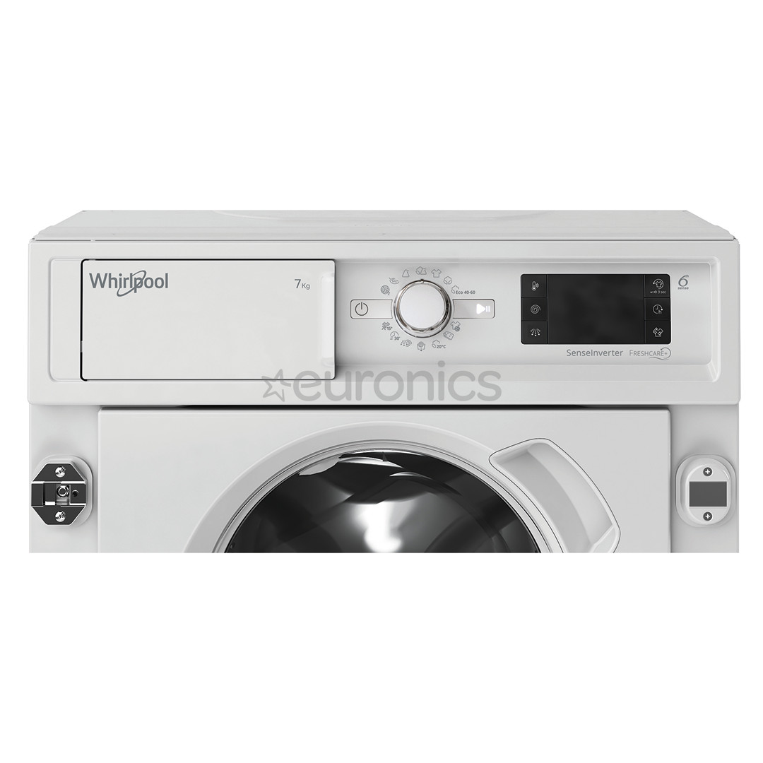 Whirlpool, 7 kg, depth 55 cm, 1400 rpm - Built-in Washing Machine