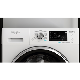 Whirlpool, 10 kg, dziļums 60.5 cm, 1400 apgr/min., balta - Veļas mazgājamā mašīna ar priekšējo ielādi