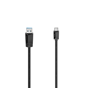 Hama Essential Line, USB-A - USB-C, 1.5 m, melna - Vads 00200652
