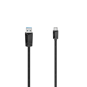 Hama Essential Line, USB-A 3.2 - USB-C, 3A, 1,5 m, black - Cable