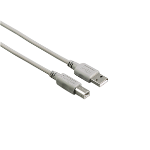 Hama USB Cable, USB-A, USB-B, 3 m, white - USB Cable