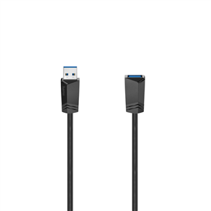 Hama Extension Cable, USB-A 3.0 extension, 1,5 m, black - Cable