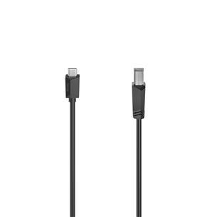 Hama USB 2.0 Cable, USB-C, USB-B, 1,5 m, black - Cable