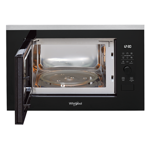 Whirlpool, 25 L, 900 W, black - Built-in Microwave Oven with Grill