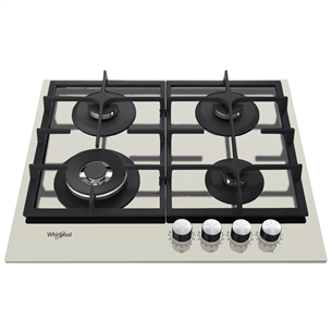 Whirlpool, width 59 cm, beige - Built-in Gas Hob