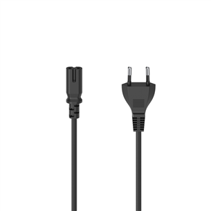 Hama power cord, 2-pin, black - Power cable 00200777