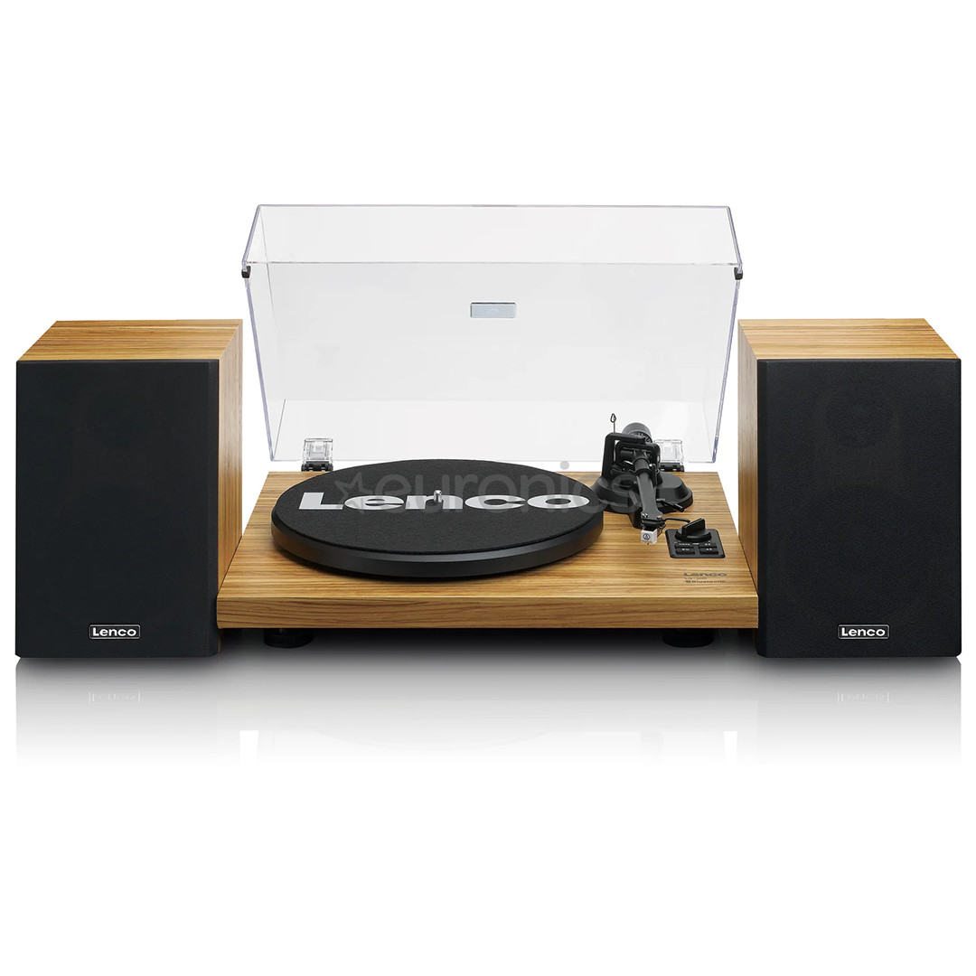 Lenco LS-500, walnut - Turntable with speakers
