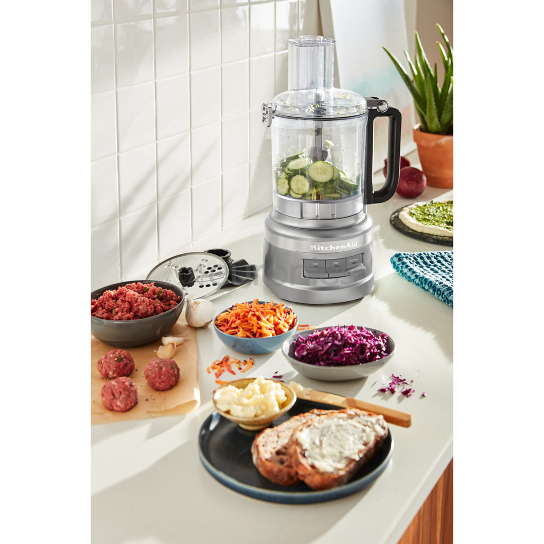 KitchenAid, 2,1 л, серебристый - Кухонный комбайн