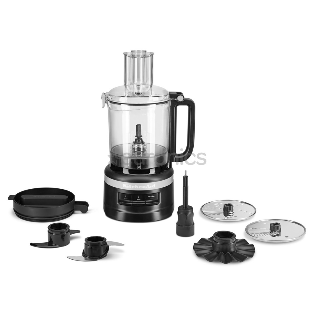 KitchenAid, 2.1 L, matēta melna - Virtuves kombains