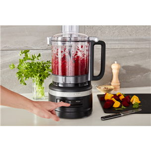 KitchenAid, 2.1 L, matēta melna - Virtuves kombains