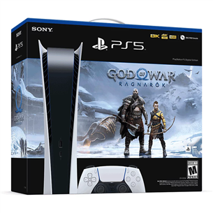 Sony PlayStation 5 Digital God of War Ragnarök Bundle, white - Gaming console 711719452492