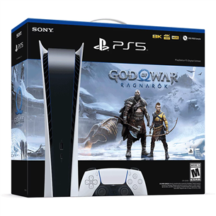 Sony PlayStation 5 Digital God of War Ragnarök Bundle, balta - Spēļu konsole