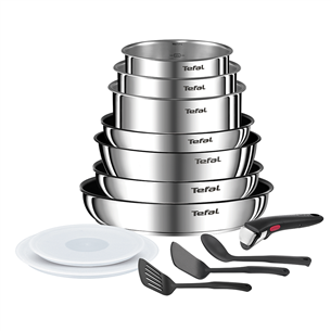 Tefal Ingenio Emotion, inox - 13-piece pot and pan set L897DS04