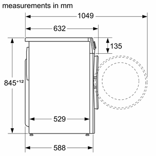 Bosch Series 6, 10 kg, dziļums 58.8 cm, 1400 apgr/min., balta - Veļas mazgājamā mašīna ar priekšējo ielādi