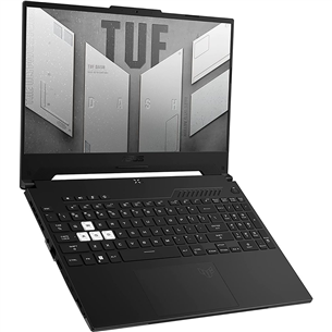 Asus TUF Dash F15, 15.6'', 165 Hz, i7, 16 GB, 1 TB, RTX3070, W11H, melna - Portatīvais dators