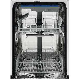 Electrolux 700 Slim, 10 place settings, width 45 cm, stainless steel - Free standing dishwasher