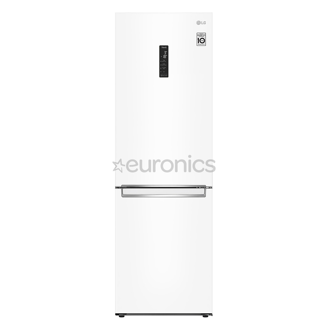 LG, No Frost, 341 L, height 186 cm, white - Refrigerator
