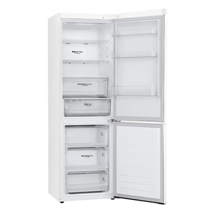 LG, No Frost, 341 L, height 186 cm, white - Refrigerator