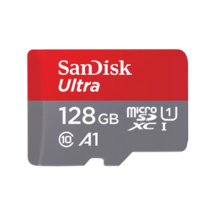 SanDisk Ultra microSD with SD Adapter, 128 GB - Atmiņas karte