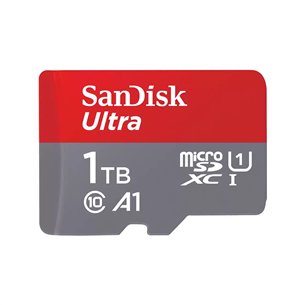 SanDisk Ultra microSDXC, 1 TB, gray - MicroSD card with SD adapter