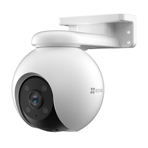 EZVIZ H8 Pro 3K, 5 МП, WiFi, LAN, обнаружение людей и автомобилей, ночной режим, белый - Поворотная камера CS-H8