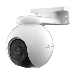 EZVIZ H8 Pro 3K, 5 MP, WiFi, LAN, cilvēka un transportlīdzekļa noteikšana, nakts redzamība, balta - IP kamera CS-H8