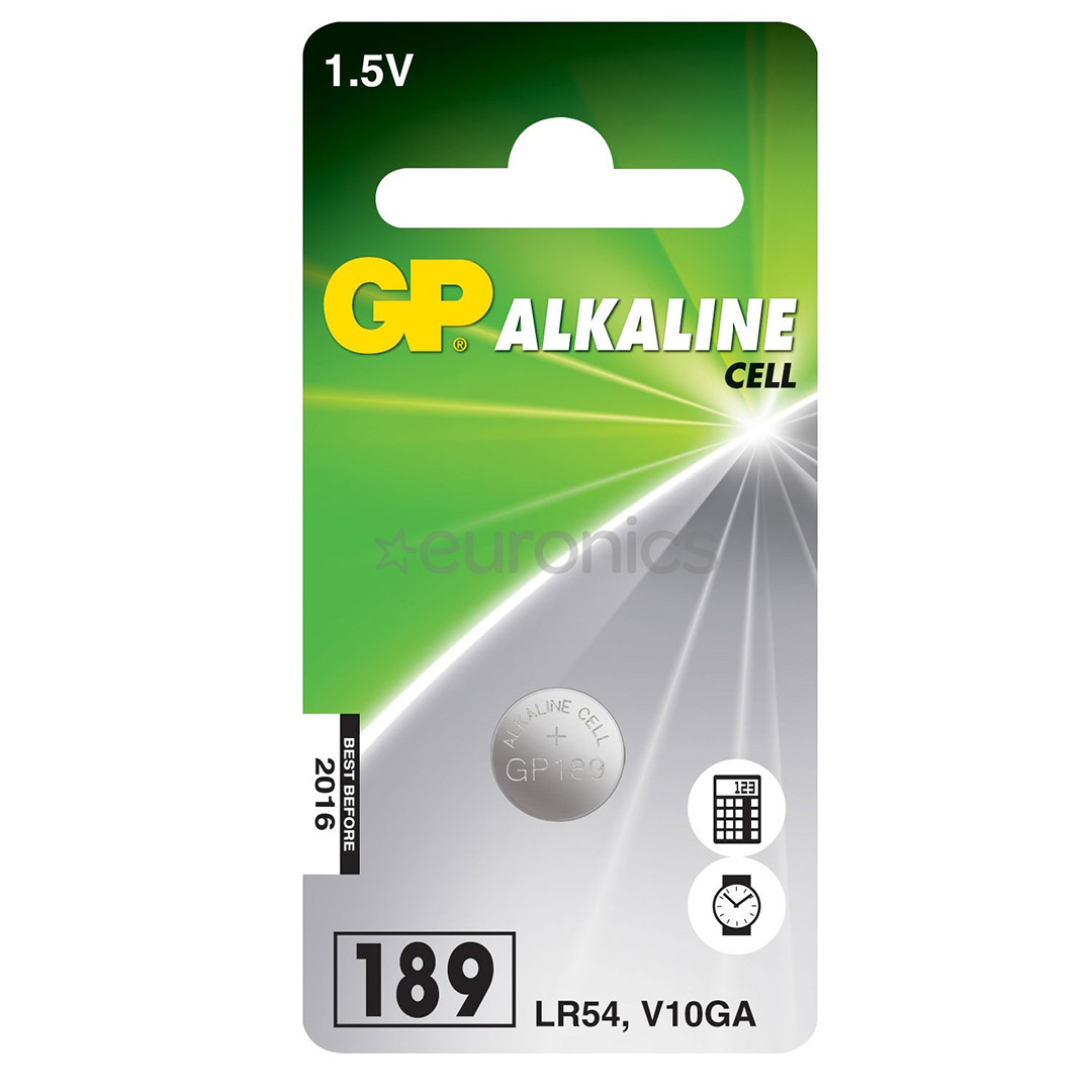 GP, LR54, 1.5 V -  Baterija