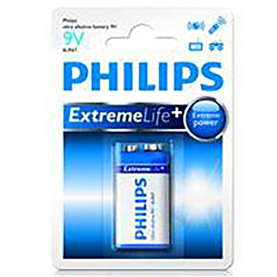 Philips Ultra Alkaline, 9V - Baterija 6LR61E1B/10