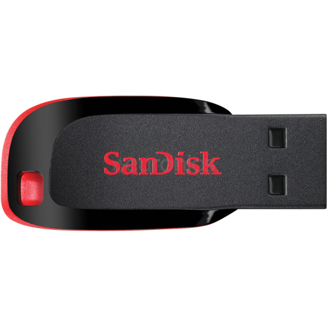 SanDisk Cruzer Blade, USB-A, 128 ГБ, черный - Флеш-накопитель
